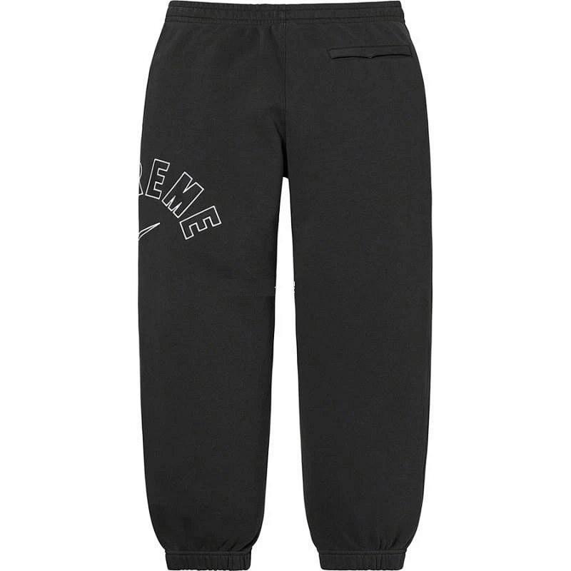 22SS Sup Nike Arc Sweatpant联名刺绣LOGO加绒运动长裤 黑 灰 S M L XL  1445#