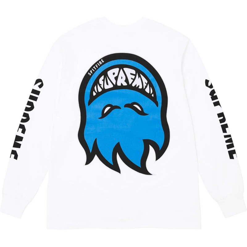 SPITFIRE BIGHEAD L/S TEE  反转火焰长袖 S-XL 黑色 白色    SB76