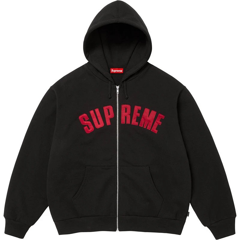 25FW ARC THERMAL LINED ZIP UP HOODED 内里双层连帽卫衣 黑色 浅灰 宝蓝 S M L XL  E596