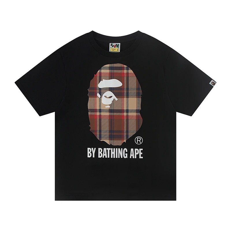 TOP 猿人印花圆领短袖T恤 黑色 白色 S-XL  A11
