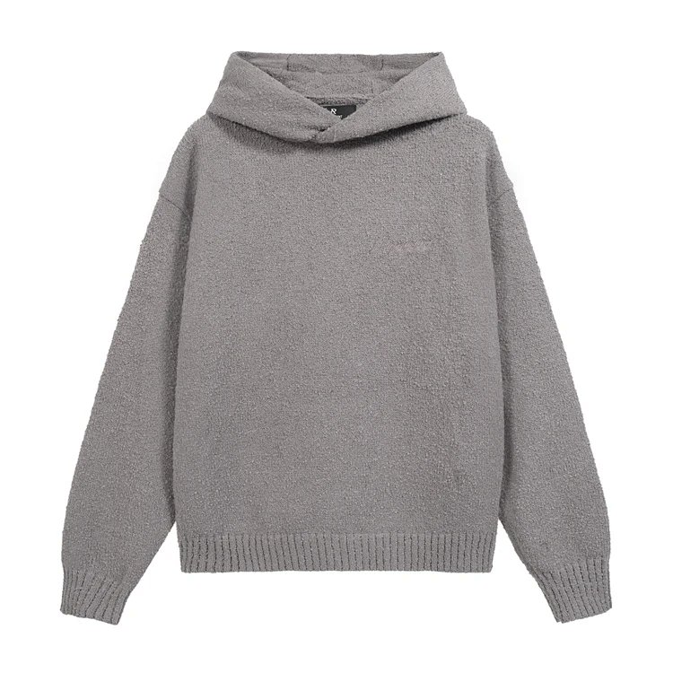 Represent纯色logo刺绣连帽套衫毛衣 黑色 灰色 S-XL码  R3099#