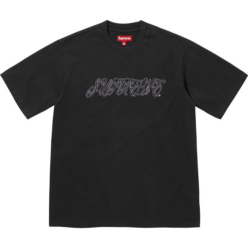 RAISED SCRIPT TEE 短袖 黑 白 S M L XL  B432