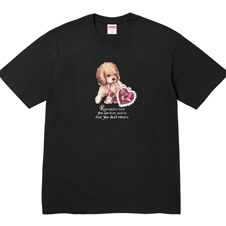 DUST TEE 小狗印花T恤  黑白 S- XL SB50  B420