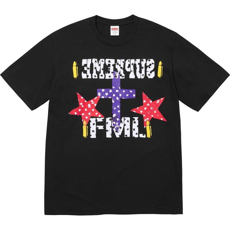 FML TEE 印花短袖T恤  黑 白 S M L XL  B437
