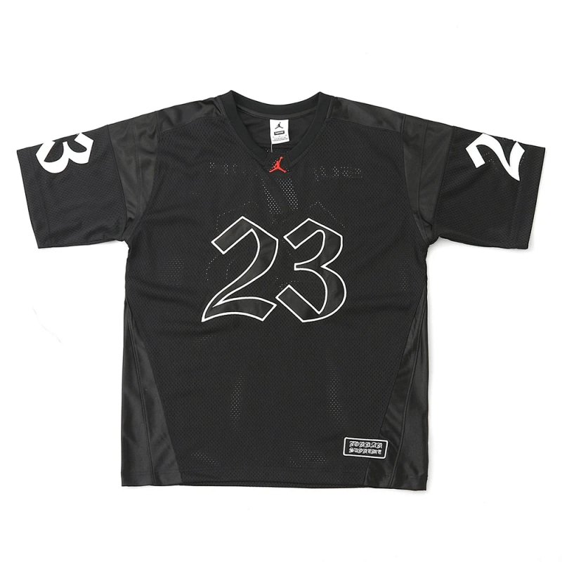 SS26 WEEK15 Jersey 网眼V领运动拼接飞人刺绣Logo数字足球衣 颜色:玫红色 蓝色 黑色 尺码:S-XL CS115