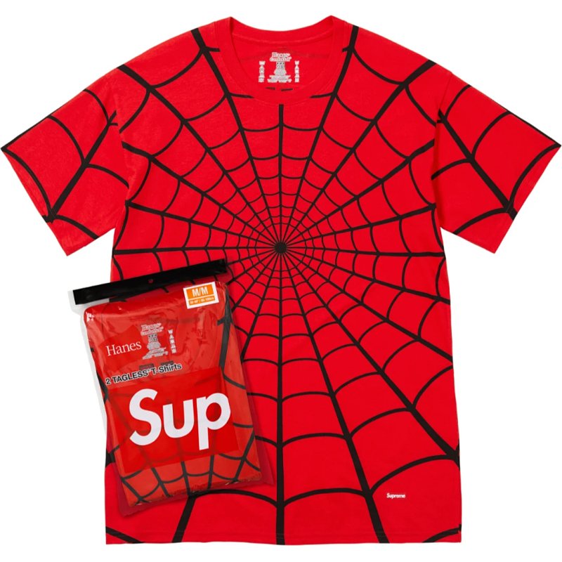 SU X HANES TAGLESS T-SHIRTS  蜘蛛网T恤   SB69
