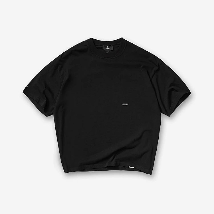 REPRESENT 纯色小logo印花短袖T恤 黑色 白色 特级灰 S-XL码 R3200#