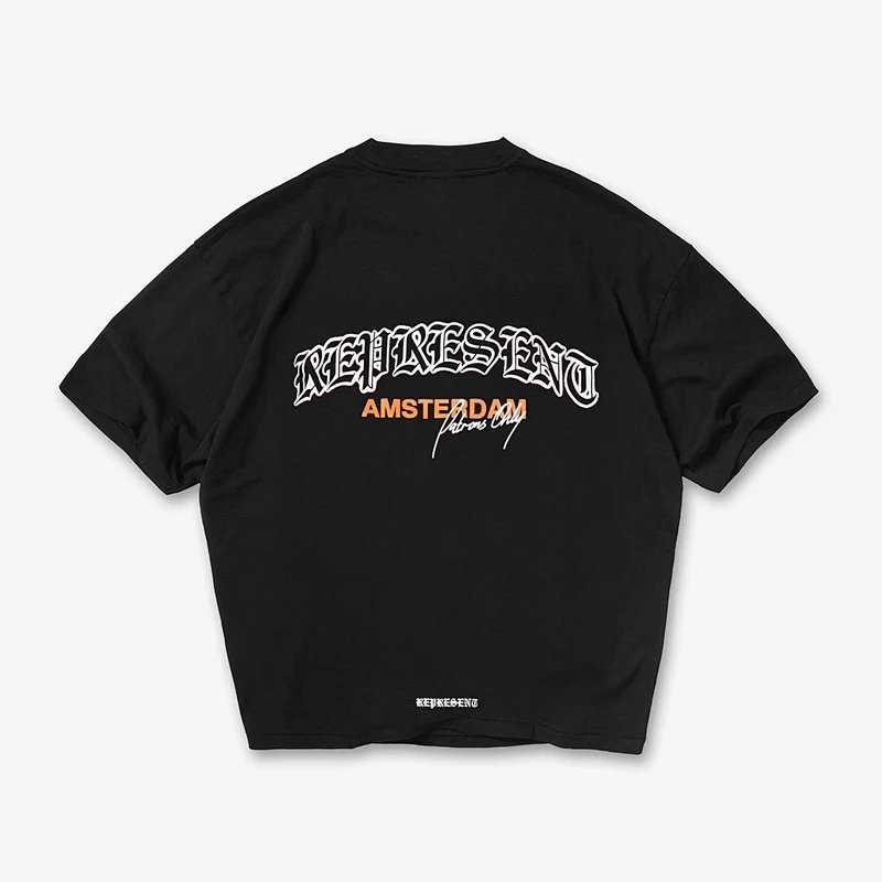 REPRESENT 印花短袖T恤 尺码: S M-L XL 颜色:黑色 REPG9856