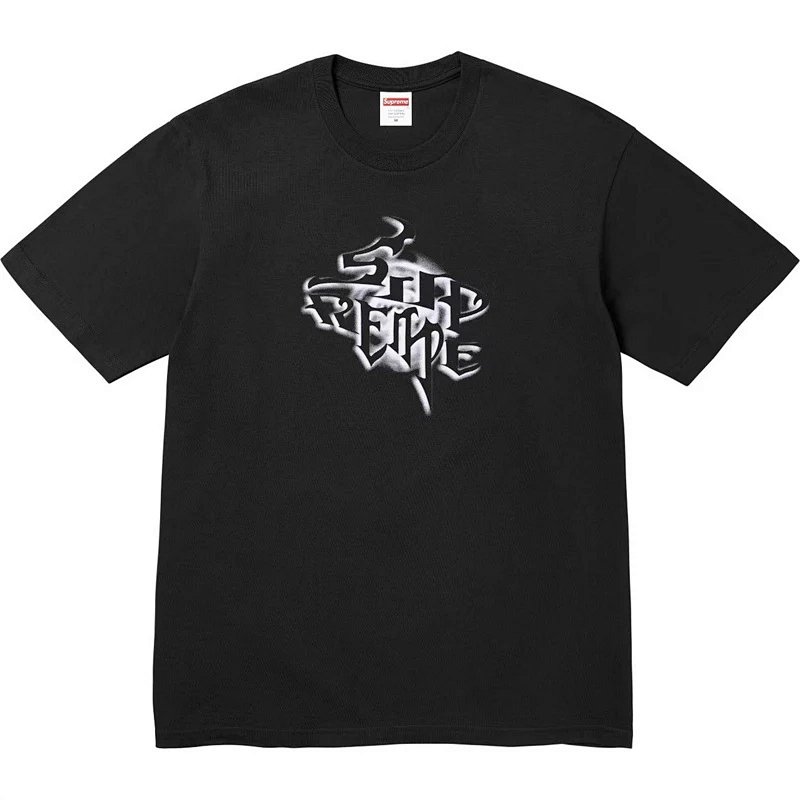 sup 24FW WEEK18 字母印花T恤 黑 白 S M L XL  B390