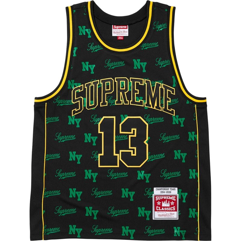 MITCHELL NESS 球衣 黑 白 S M L XL  B434