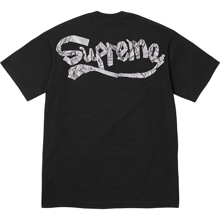 SS25 TAPE TEE 胶带T恤 黑 白 S M L XL  B410