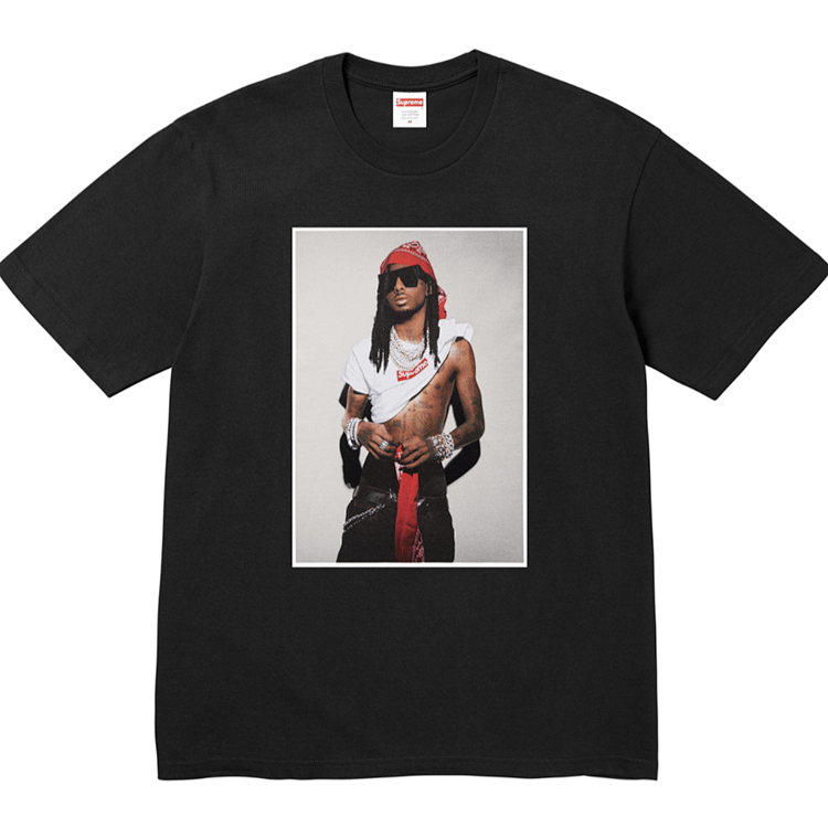 玩少卡蒂T恤 FW25 PLAYBOI CARTI PHOTO TEE 人物照片印花图片短袖  黑色 白色 S-XL   B415