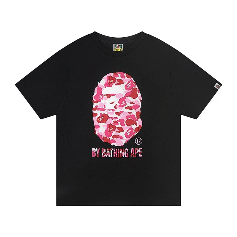 TOP 猿人印花圆领短袖T恤 黑色  S-XL  A8