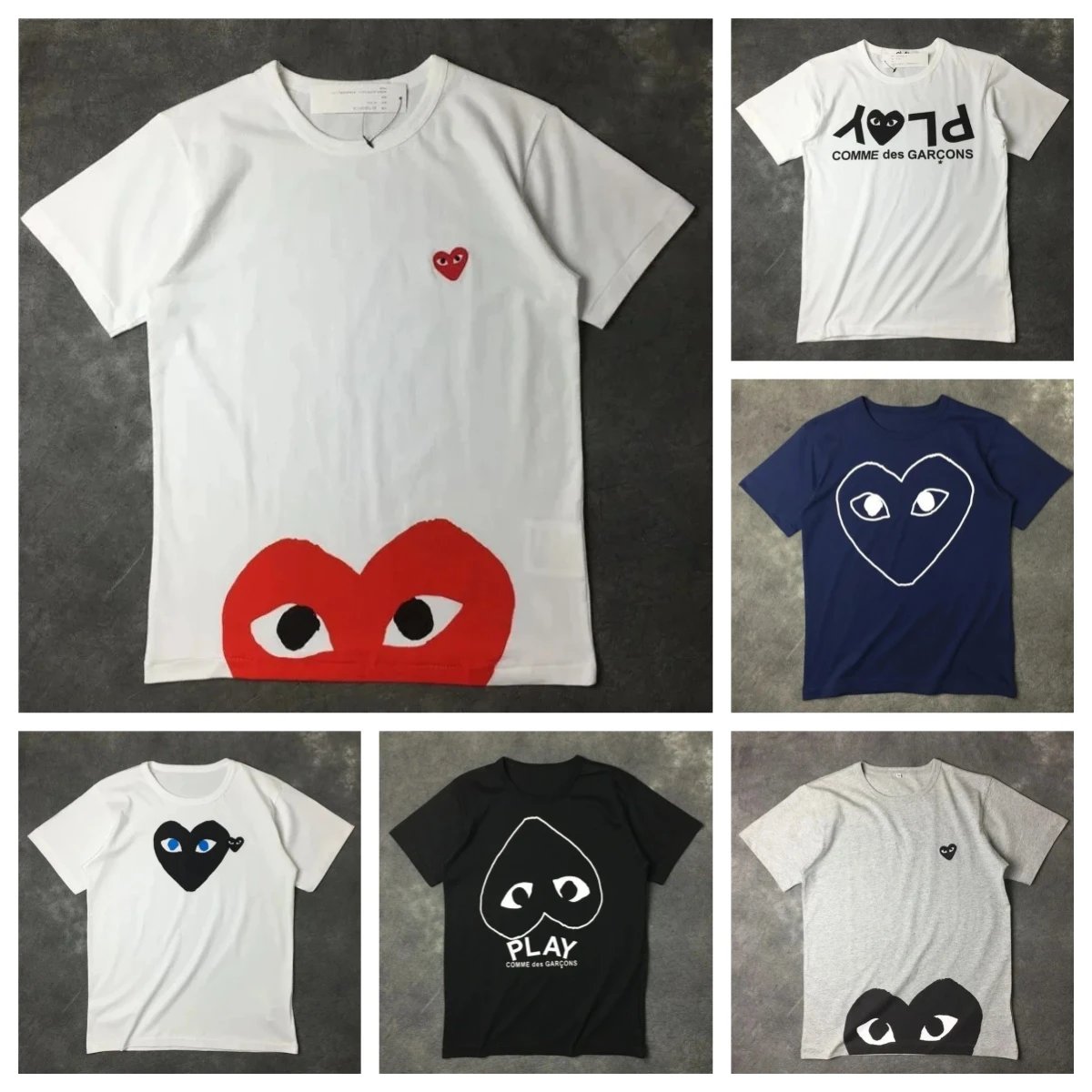CDG PLAY T-shirt TEE | 40 colorways