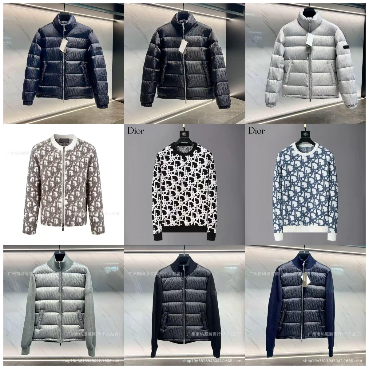 Dior Oblique Puffer Jackets [4