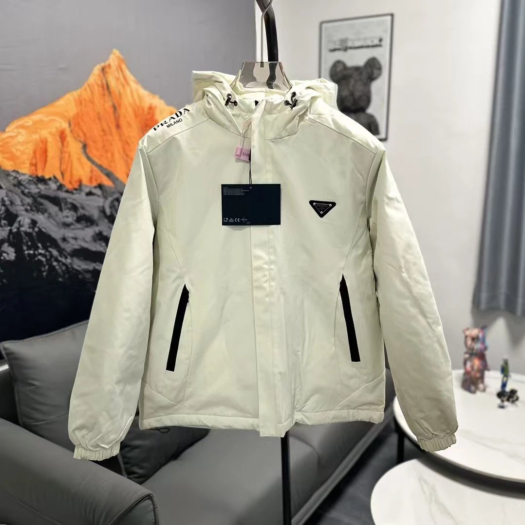 Prada Knitwear Collared knit sweater with triangle logo plaque image 3