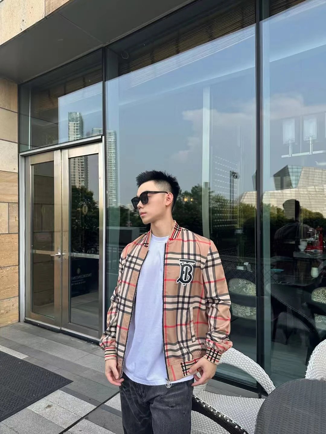 Burberry Vintage Check Bomber Jacket