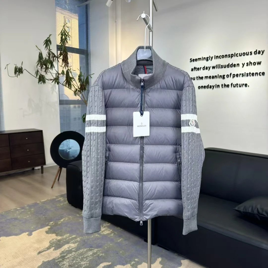 Moncler Zip-up track jacket, hooded sweatshirt and jogger designs with tricolor trim image 8