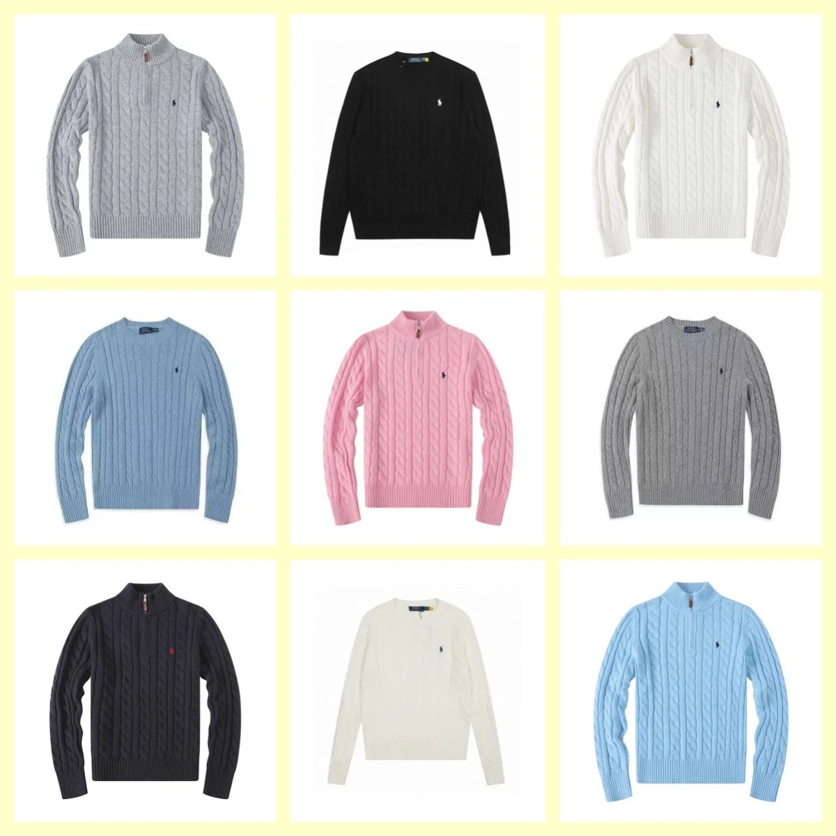 Ralph Lauren Cable Knit Quarte