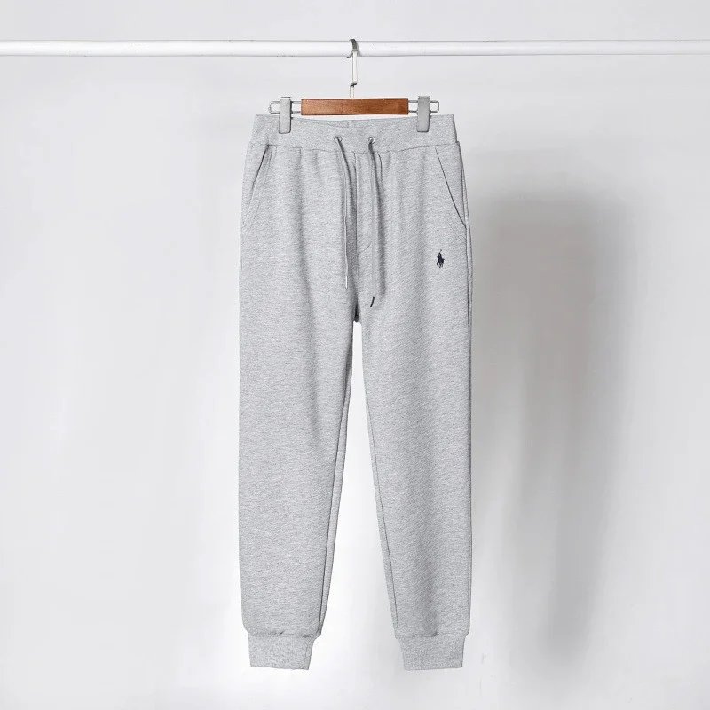 Pants gray with black label