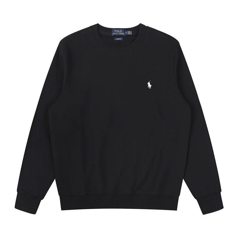 Cotton Crew Neck Black White Label