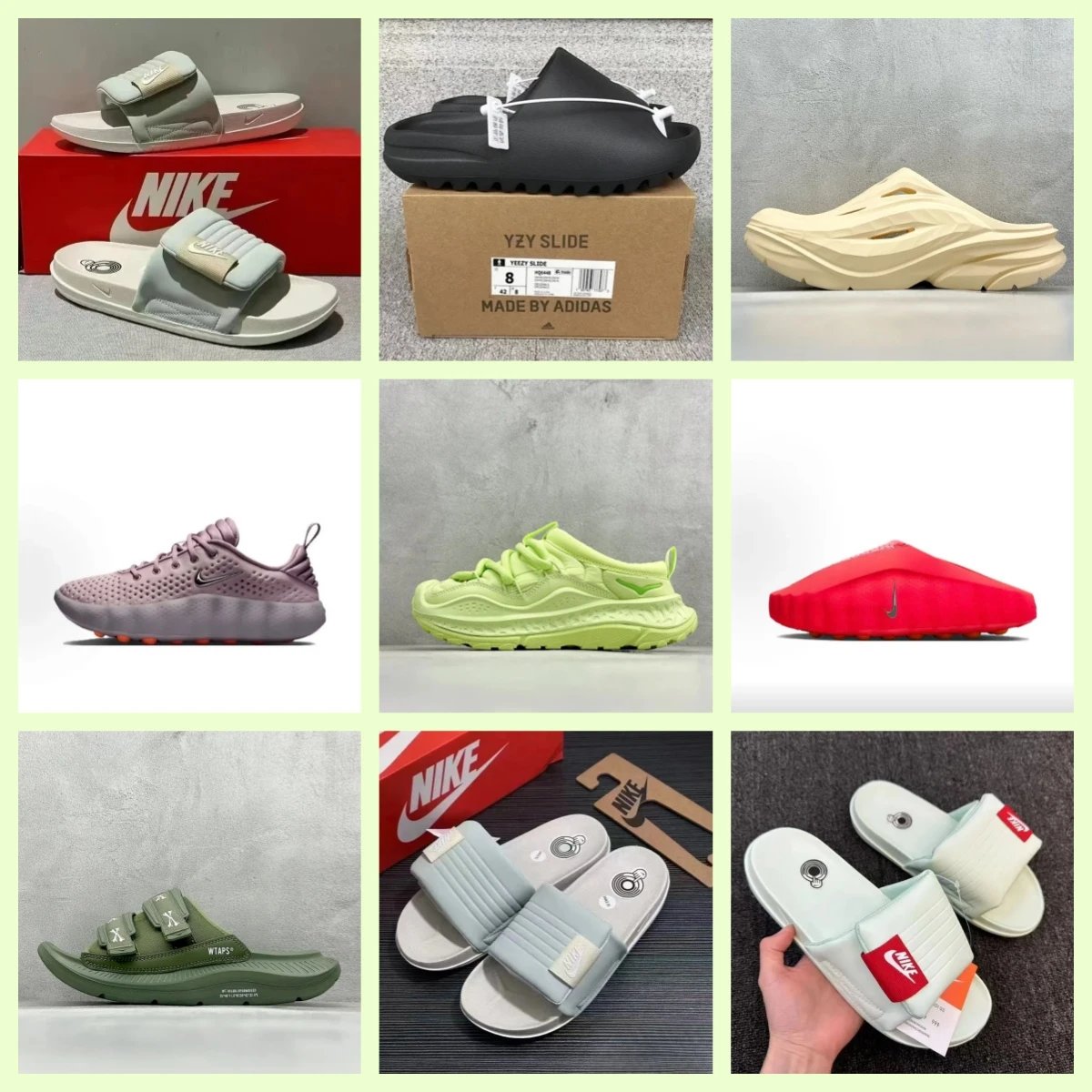 7-1 Fashion Forward Outdoor Slides, Multicolor Design, Stand Out in Summer
