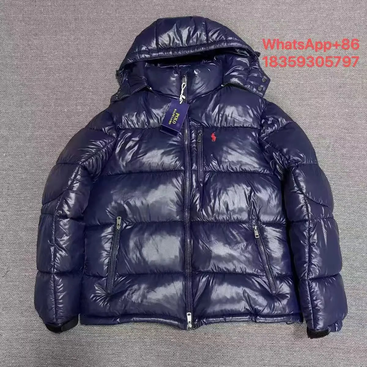 Polo Ralph Lauren Glossy Blue Puffer