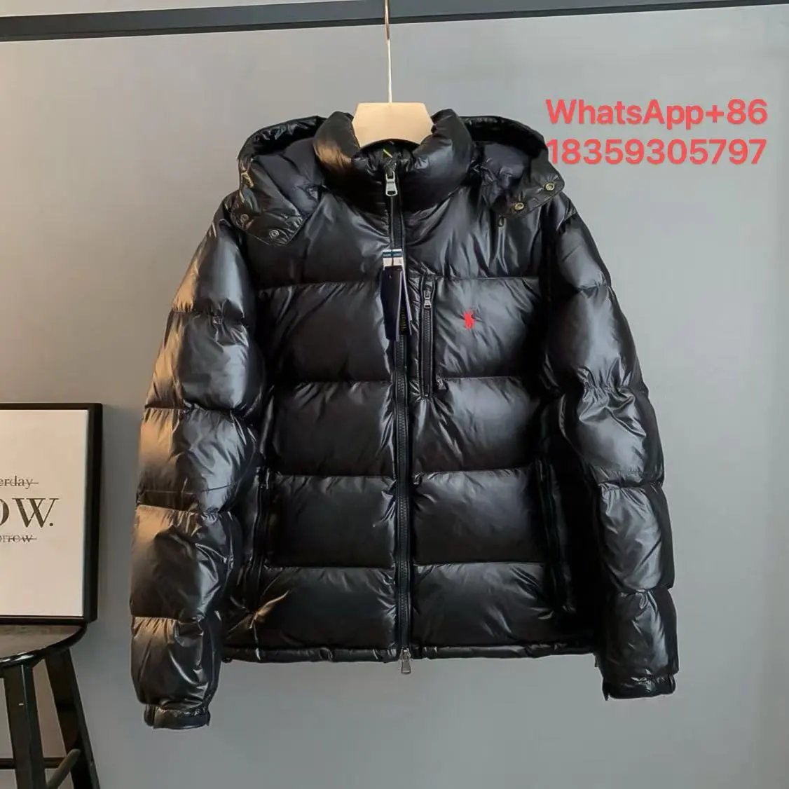 Polo Ralph Lauren Glossy Black Puffer