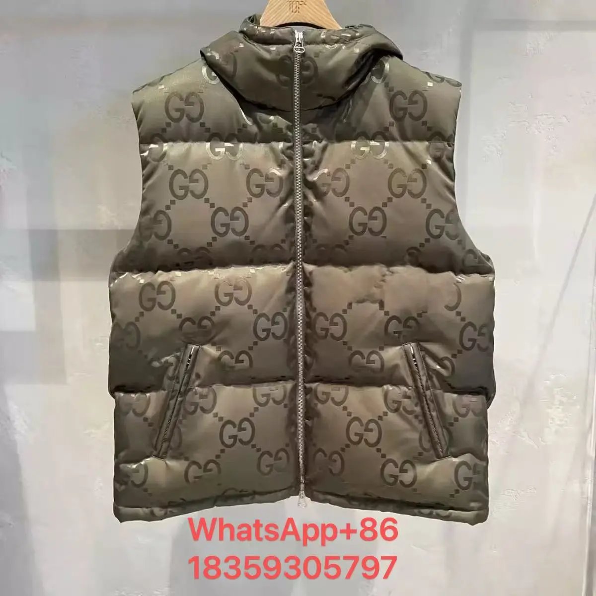 Gucci Gold Green Vest