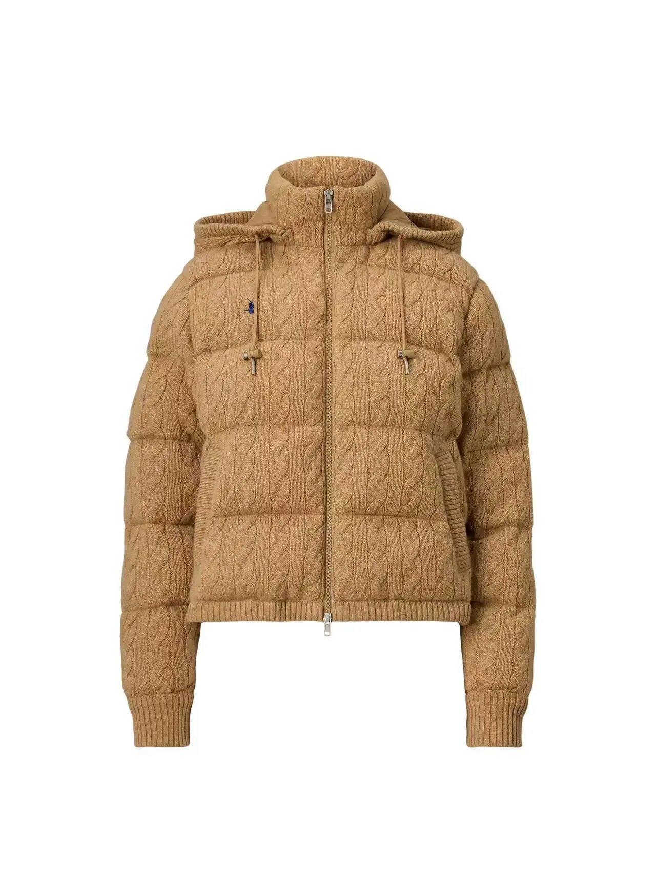 Ralph Lauren Knitted Down Jacket - Khaki