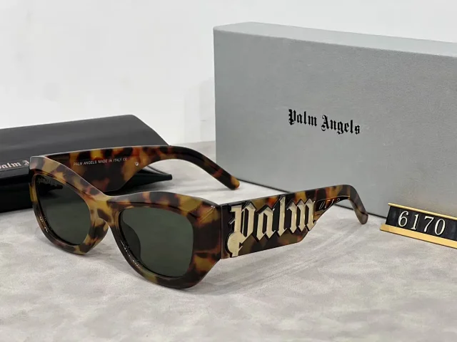 Palm Angels Eyewear 6170 logo-temple sunglasses product detail image 4