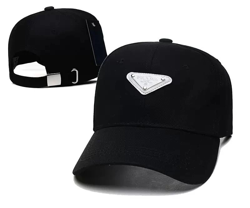 Prada Triangle Logo Black Baseball Cap