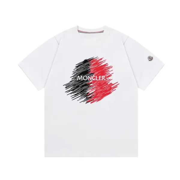 Moncler Graphic Print White T-Shirt - 1
