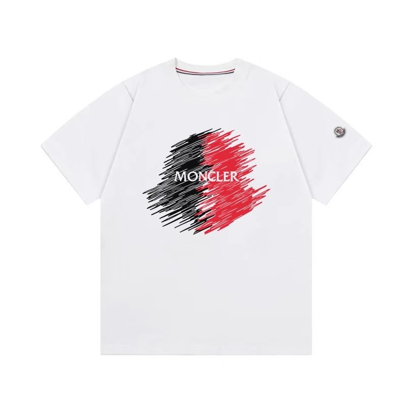 Moncler Logo Graphic T-Shirt White - 4
