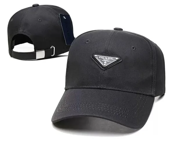 Prada Triangle Logo Navy Baseball Cap - 6