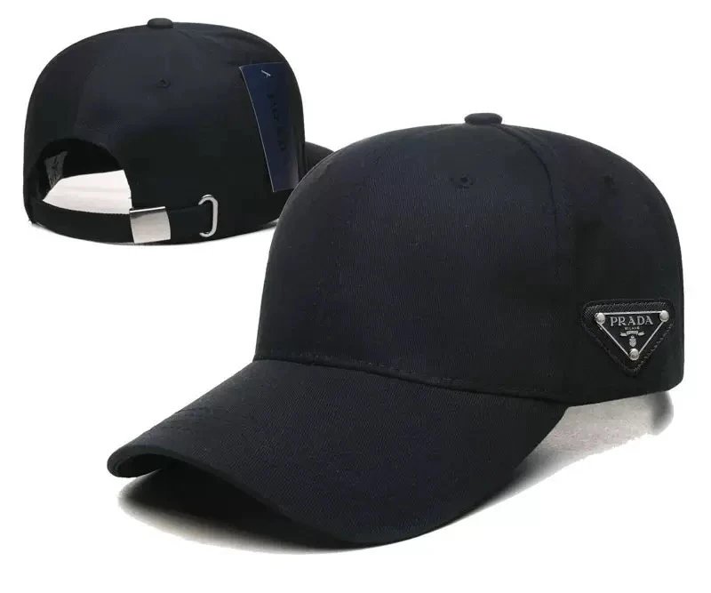 Prada Triangle Logo Baseball Cap Black