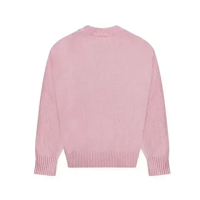 Ami 7-Color Heart Sweater Detail