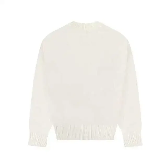 Ami 7-Color Heart Sweater Detail