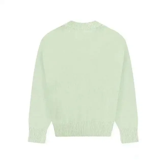 Ami 7-Color Heart Sweater Detail