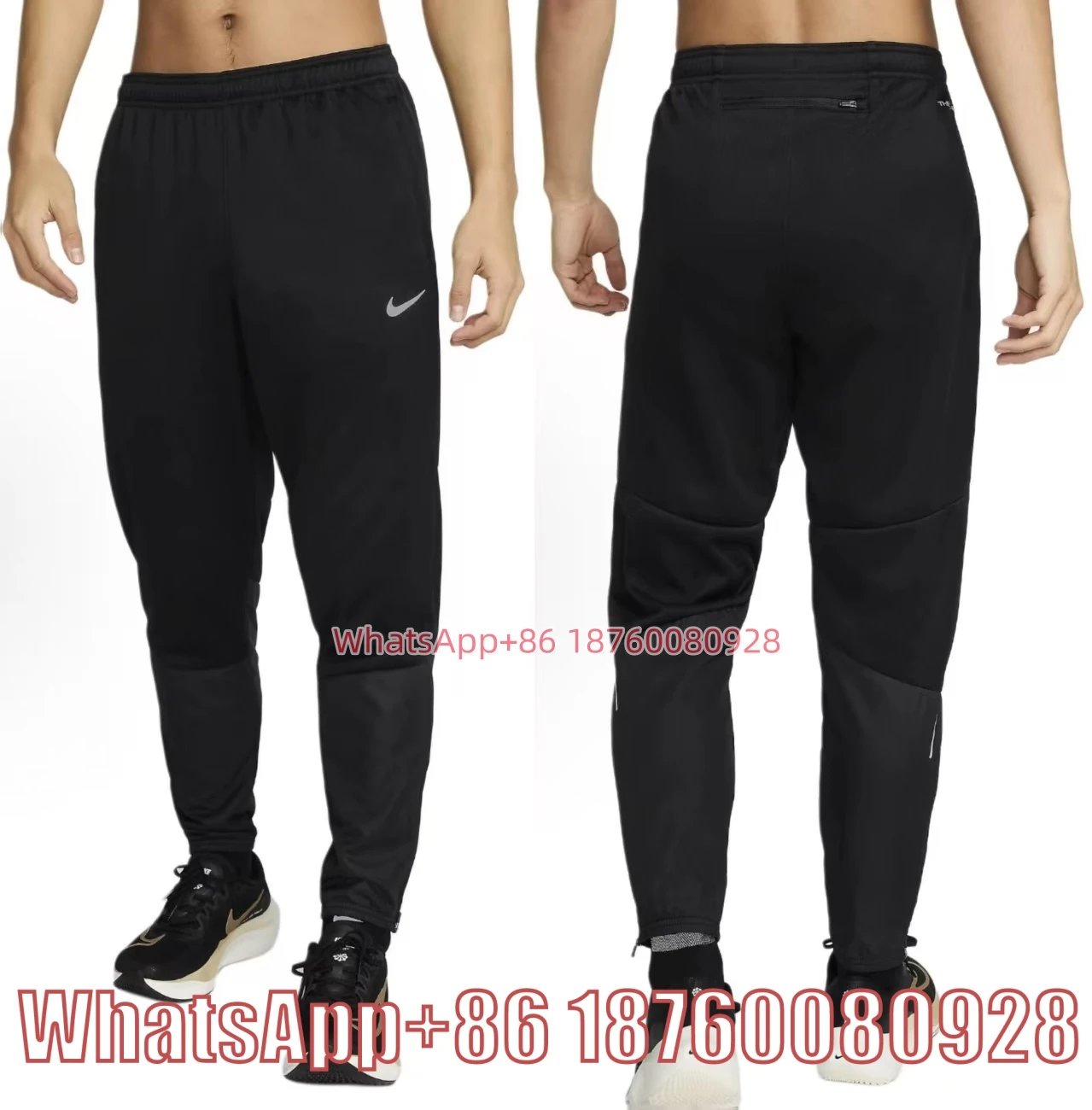 Nike Jackets Running Division Hooded Reflective Grid Windbreaker — Trousers -6