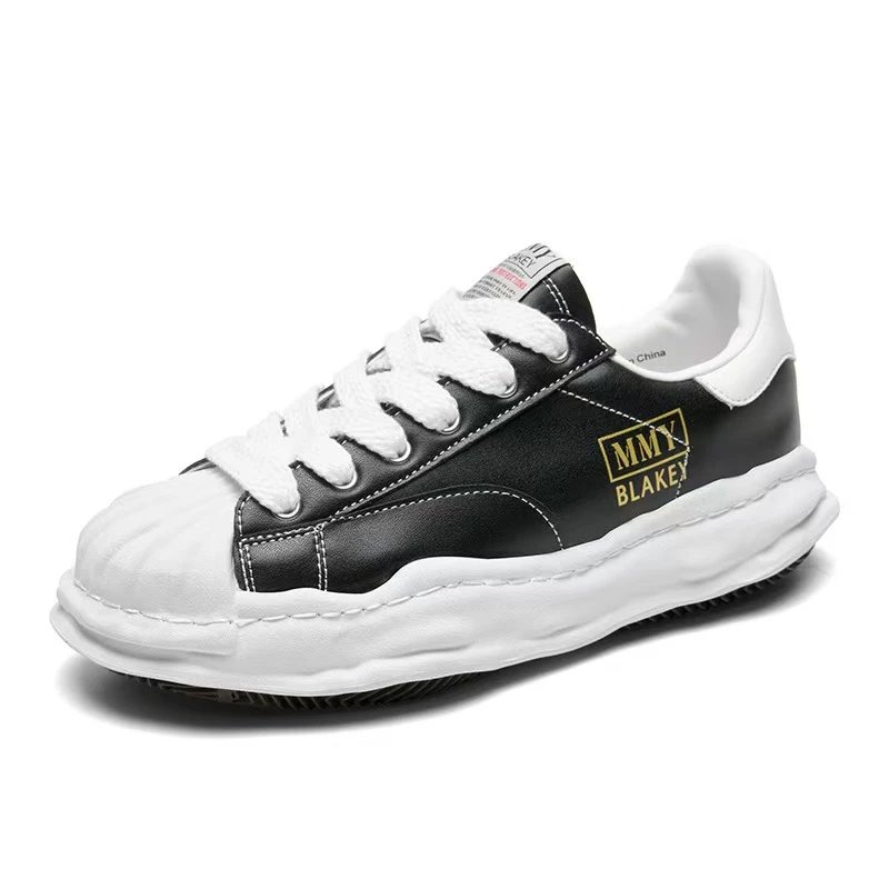 Unbranded Sneakers Low-Top Lace-Up with Sawtooth Sole — MMY-16