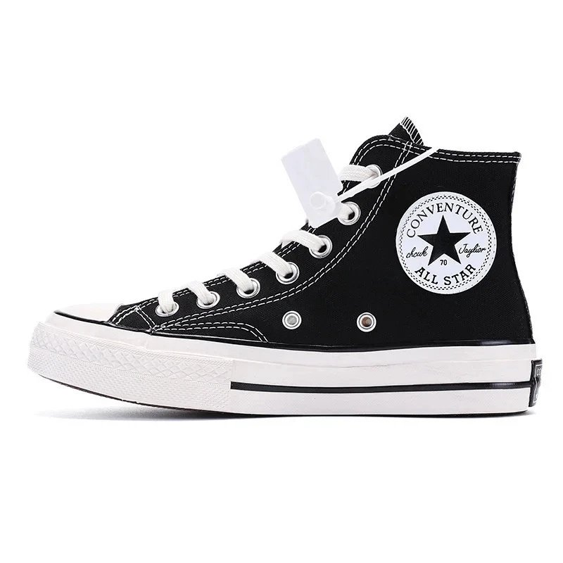 K.Way Canvas Shoes Black High Top