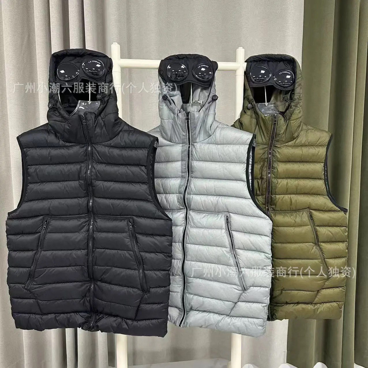 CP Company Goggle Pocket Vest Army Green - 16