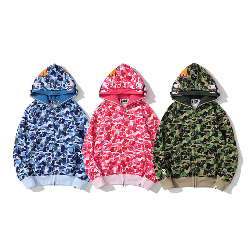 Hooded zip up hoodie (note blue/pink/green, no note powder)