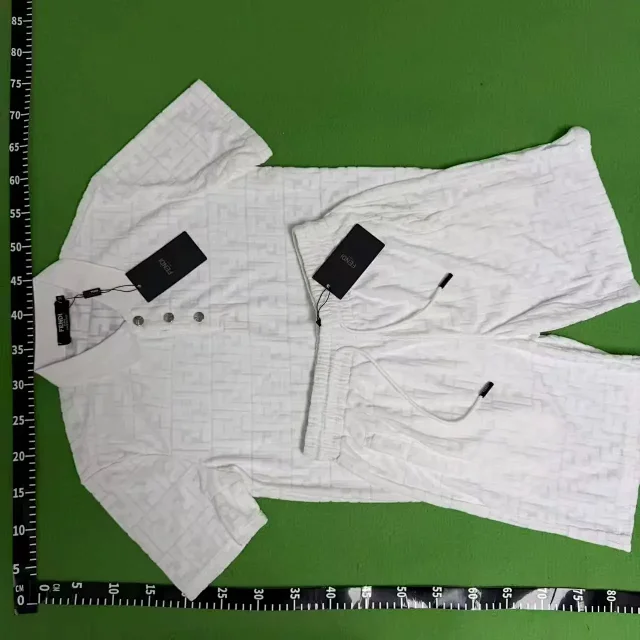 Fendi Matching Sets Monogram polo shirt and drawstring jogger set product detail image 3