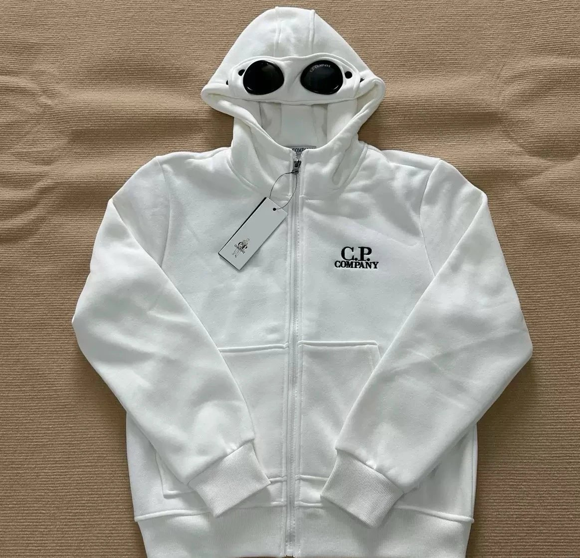 连帽卫衣 刺绣白色2