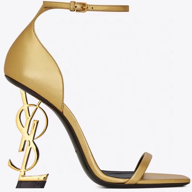 Matte gold gold heel (8cm)