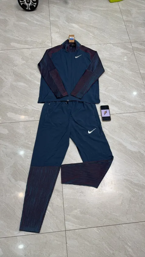 Blue Nike Tracksuit Set