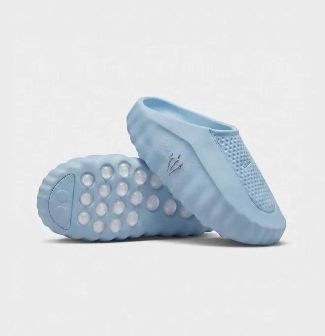 Blue Slip-On Sandals