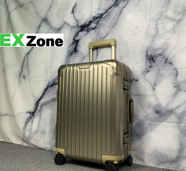 Unbranded Travel Bags Hard-shell ribbed spinner suitcase product detail image 3